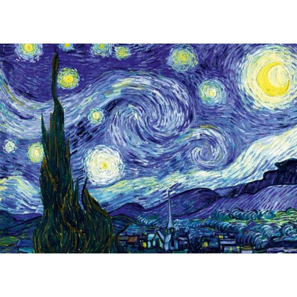 Gwiaździsta noc, Vincent van Gogh,1889 (2000el.) - Sklep Art Puzzle